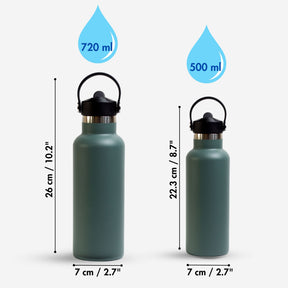 Quench Plus- Personalised Sipper Water Bottle - Military Green