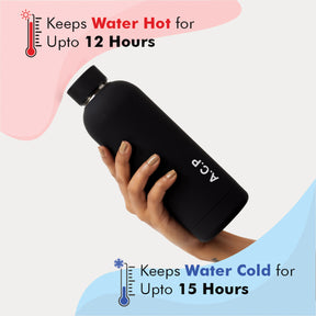 Quench - Personalised Water Bottle - Black