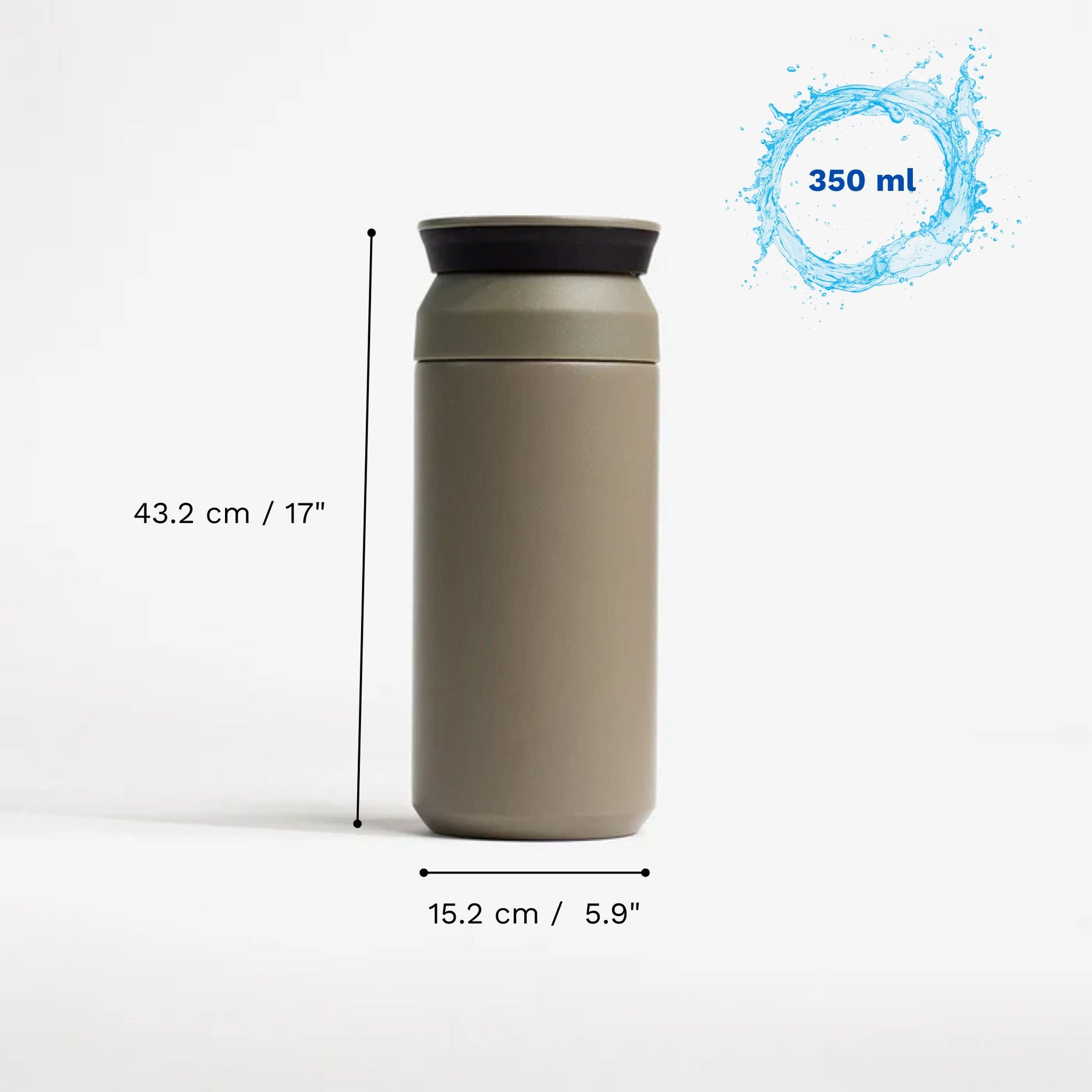 Personalised Insulated Coffee Tumbler- Olive