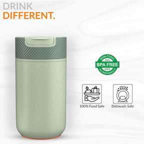 Never-Spill Suction Tumbler- Sage Green