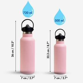 Quench Plus- Personalised Sipper Water Bottle - Pink