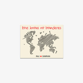 Personalised Fridge Magnet - No Boundaries