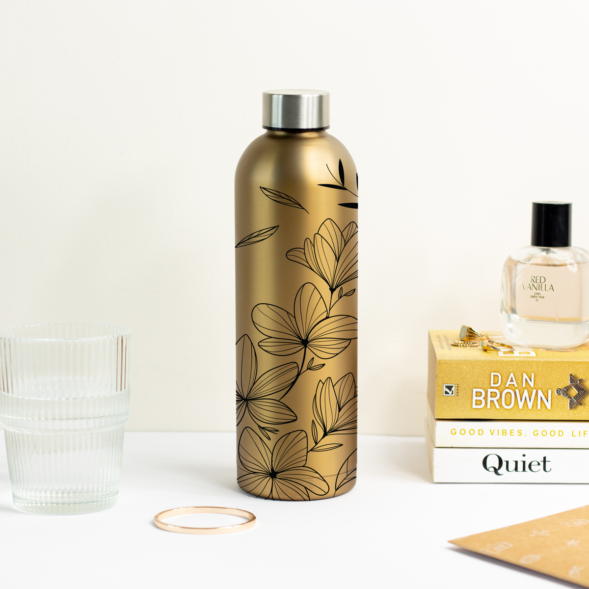 Quench Insulated Water Bottle - Flora (500 ML)