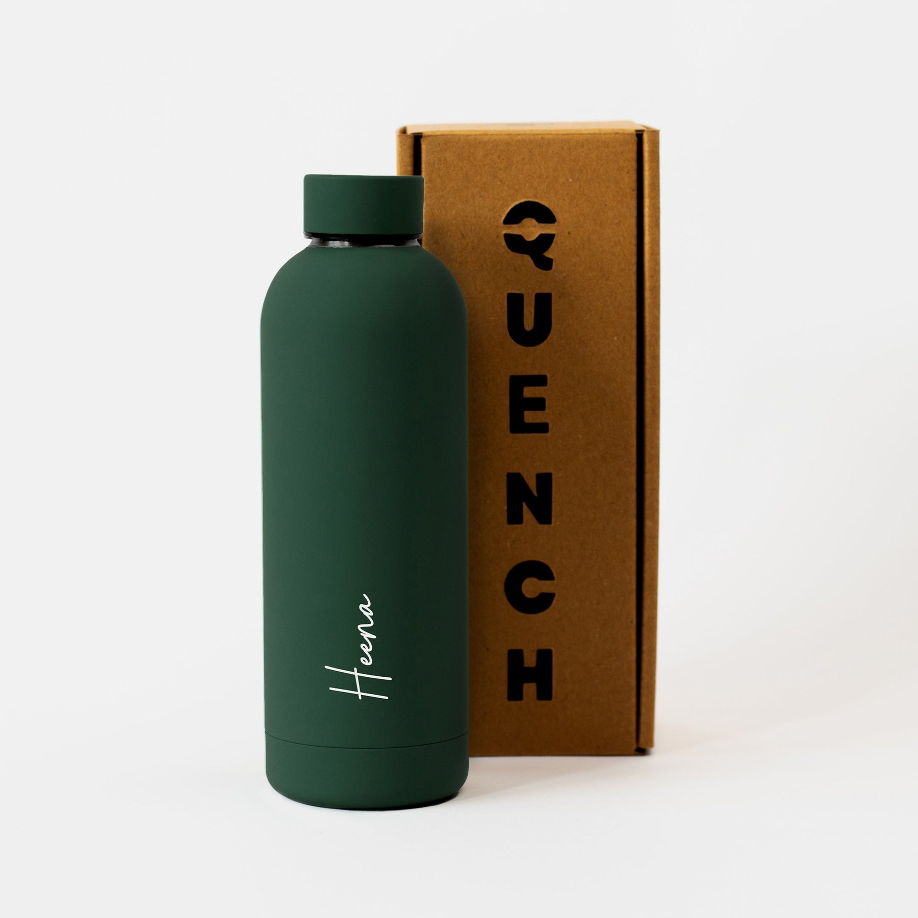 Personalised Fern Green Water Bottle for Brother