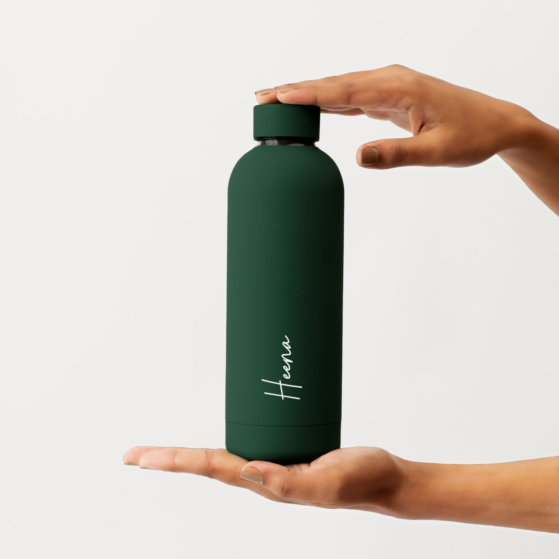 Personalised Fern Green Water Bottle for Brother