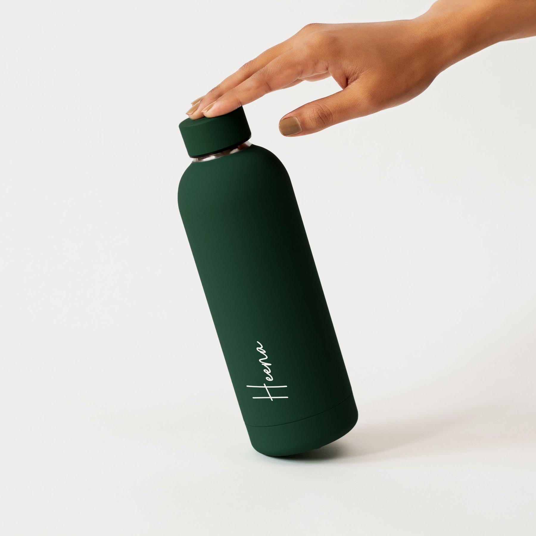 Personalised Fern Green Water Bottle for Brother