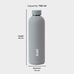 Quench - Personalised Water Bottle - Pebble Grey