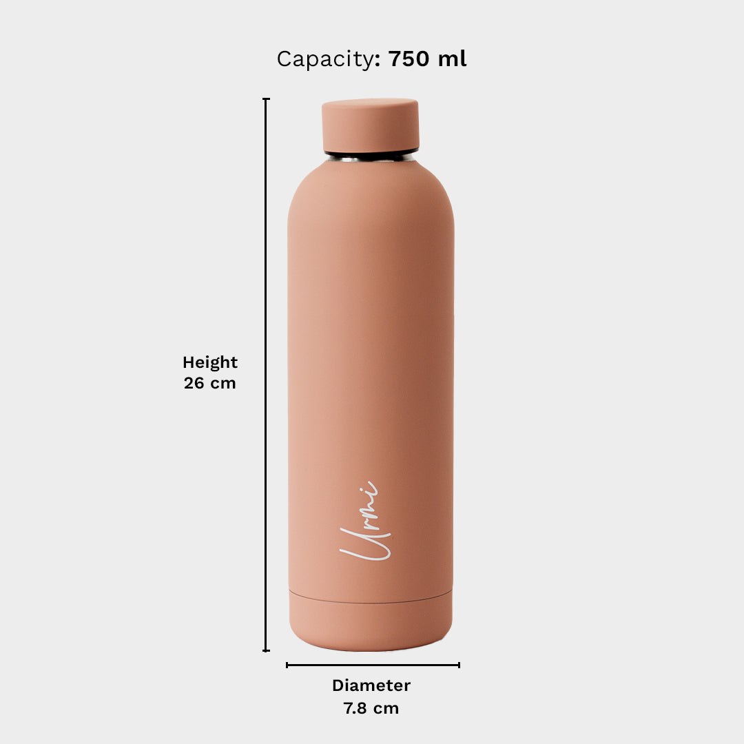 Quench - Personalised Water Bottle - Warm Peach