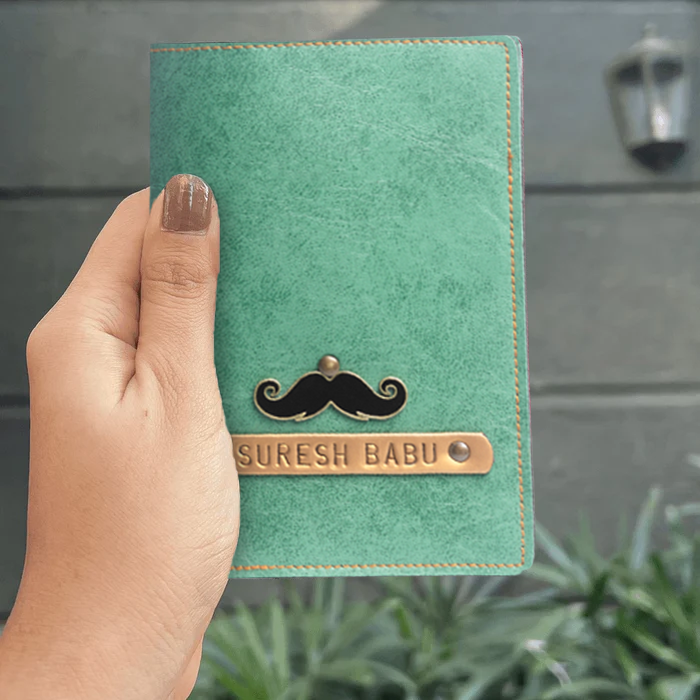 Personalized Passport Cover - Green