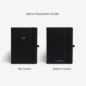 Personalised Hardbound Notebook for Brother - Black