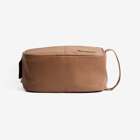 Double Zipper- Utility Pouch - Camel