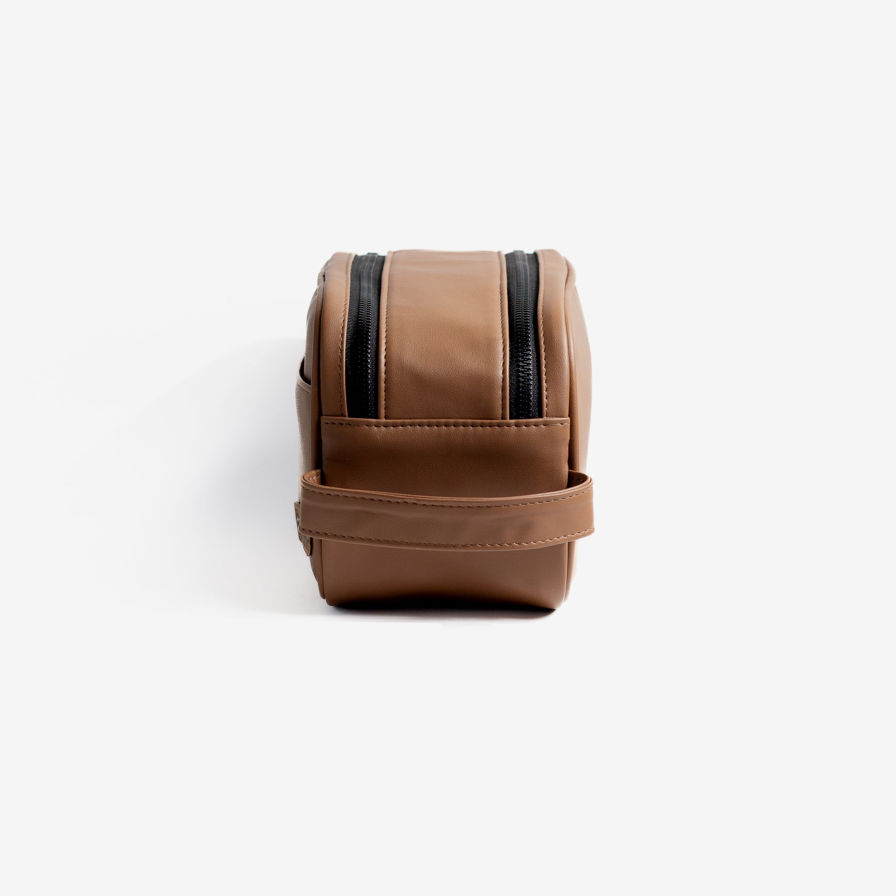 Double Zipper- Utility Pouch - Camel