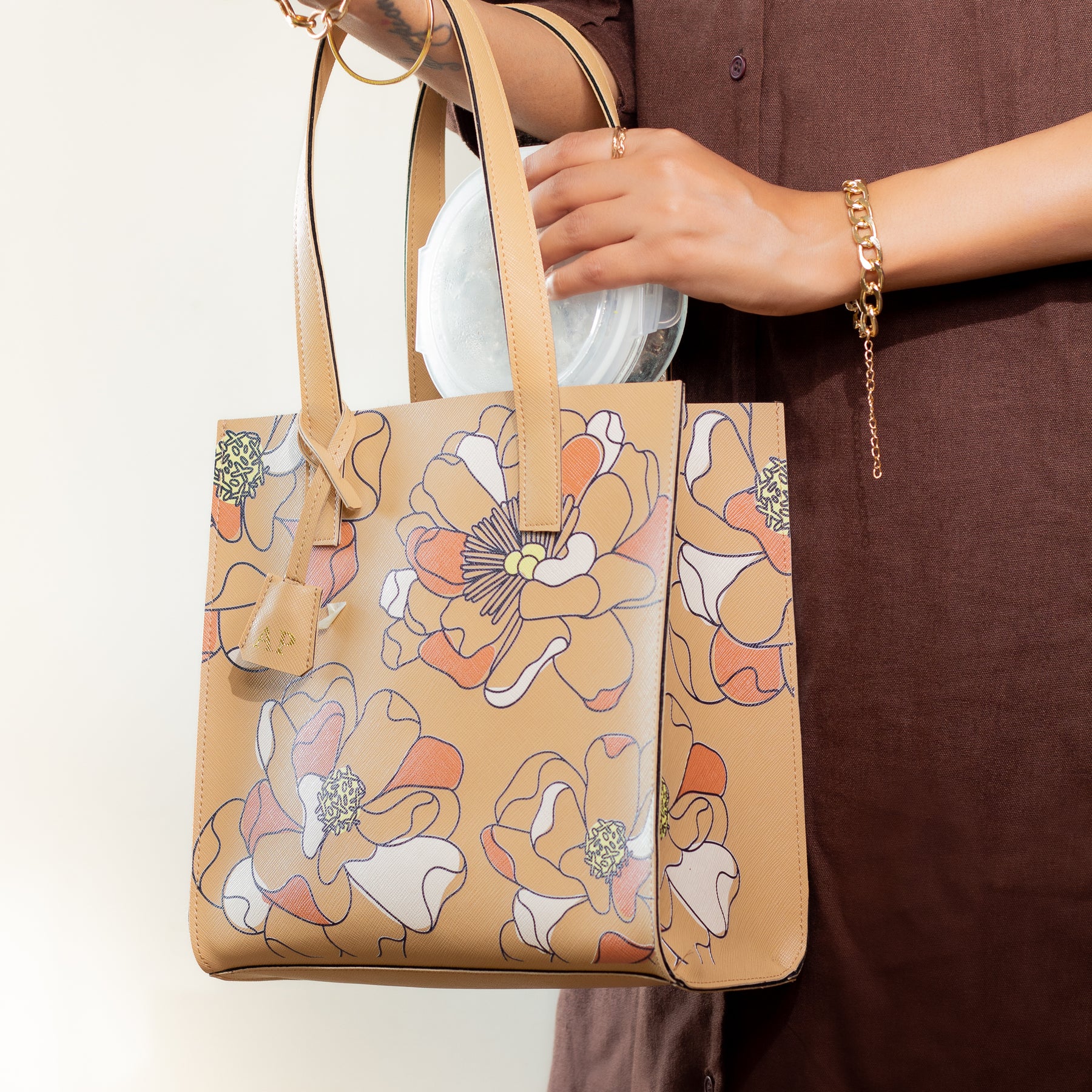 Multi-Utility Small Tote Bag - Blossom Beige