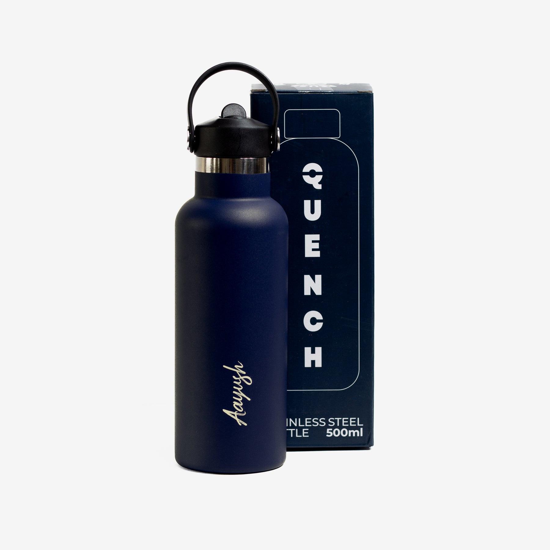 Quench Plus- Personalised Water Bottle - Blue