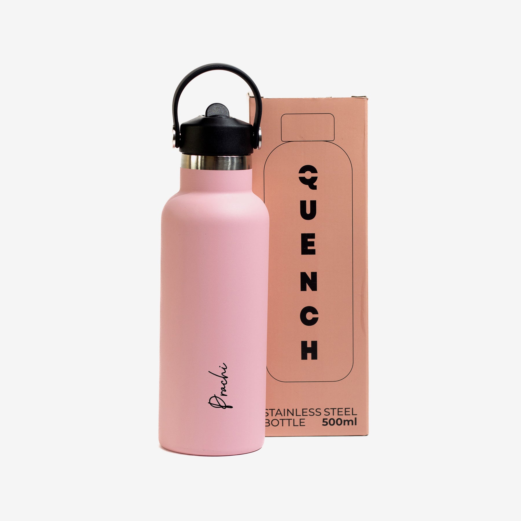 Quench Plus- Personalised Water Bottle - Pink