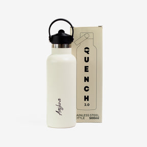 Quench Plus- Personalised Water Bottle - Off White