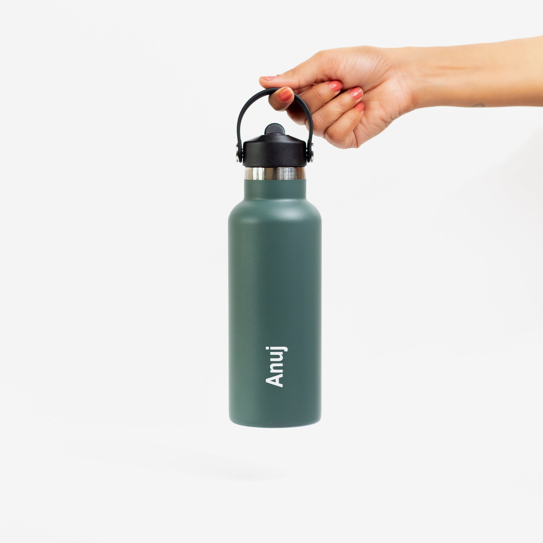 Quench Plus- Personalised Water Bottle - Military Green