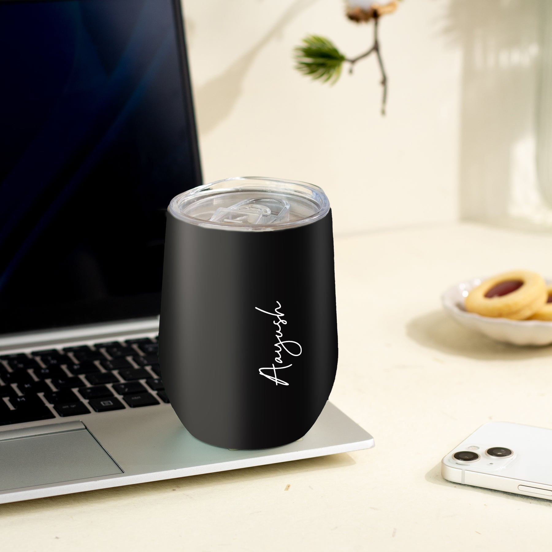 Personalised Travel Cup - Black