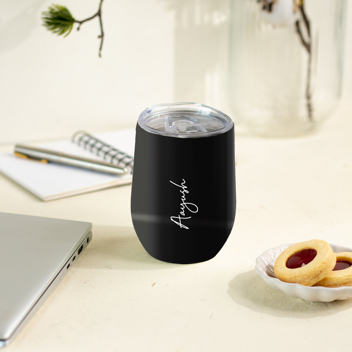 Personalised Travel Cup - Black