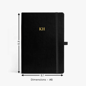 Personalised Hardbound Notebook for Brother - Black