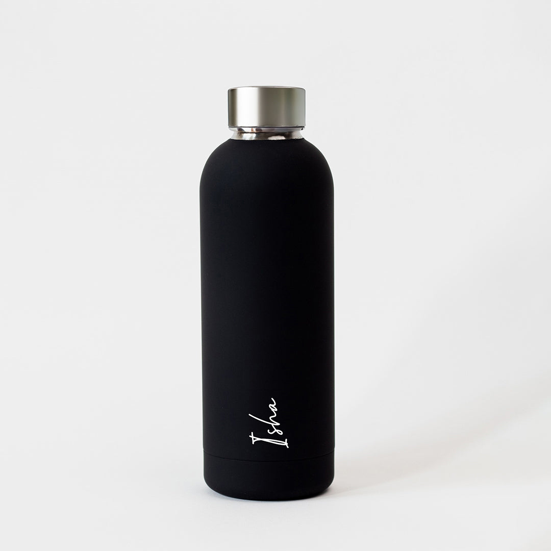 Quench - Personalised Water Bottle - Black