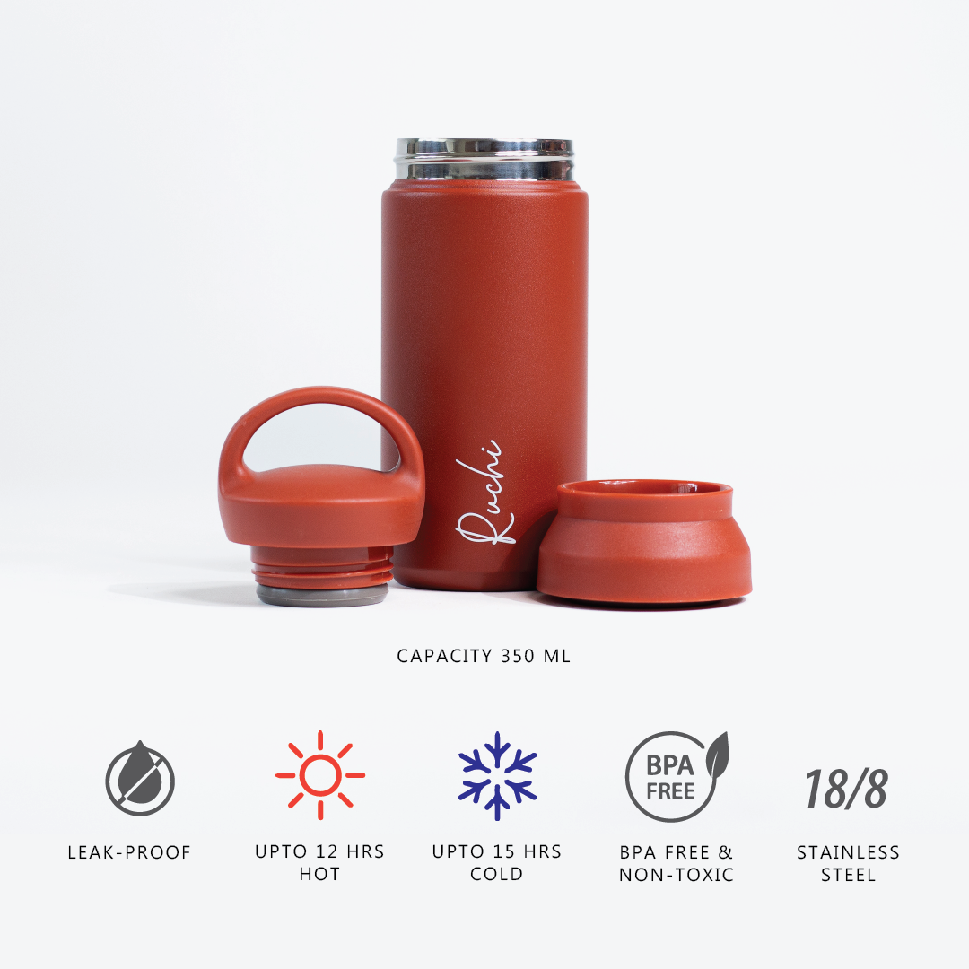 Personalised Insulated Travel Tumbler- Rust