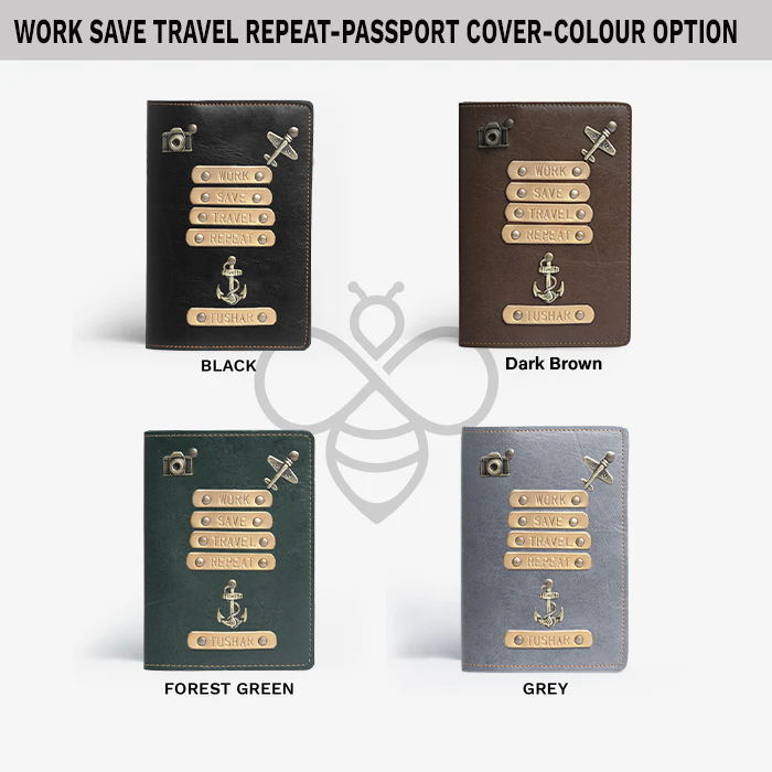 Passport Cover - Work Save Travel Repeat