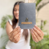 Personalized Passport Cover - Grey