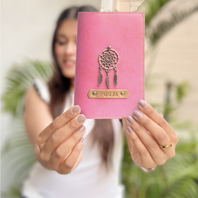 Personalized Passport Cover - Dark Pink