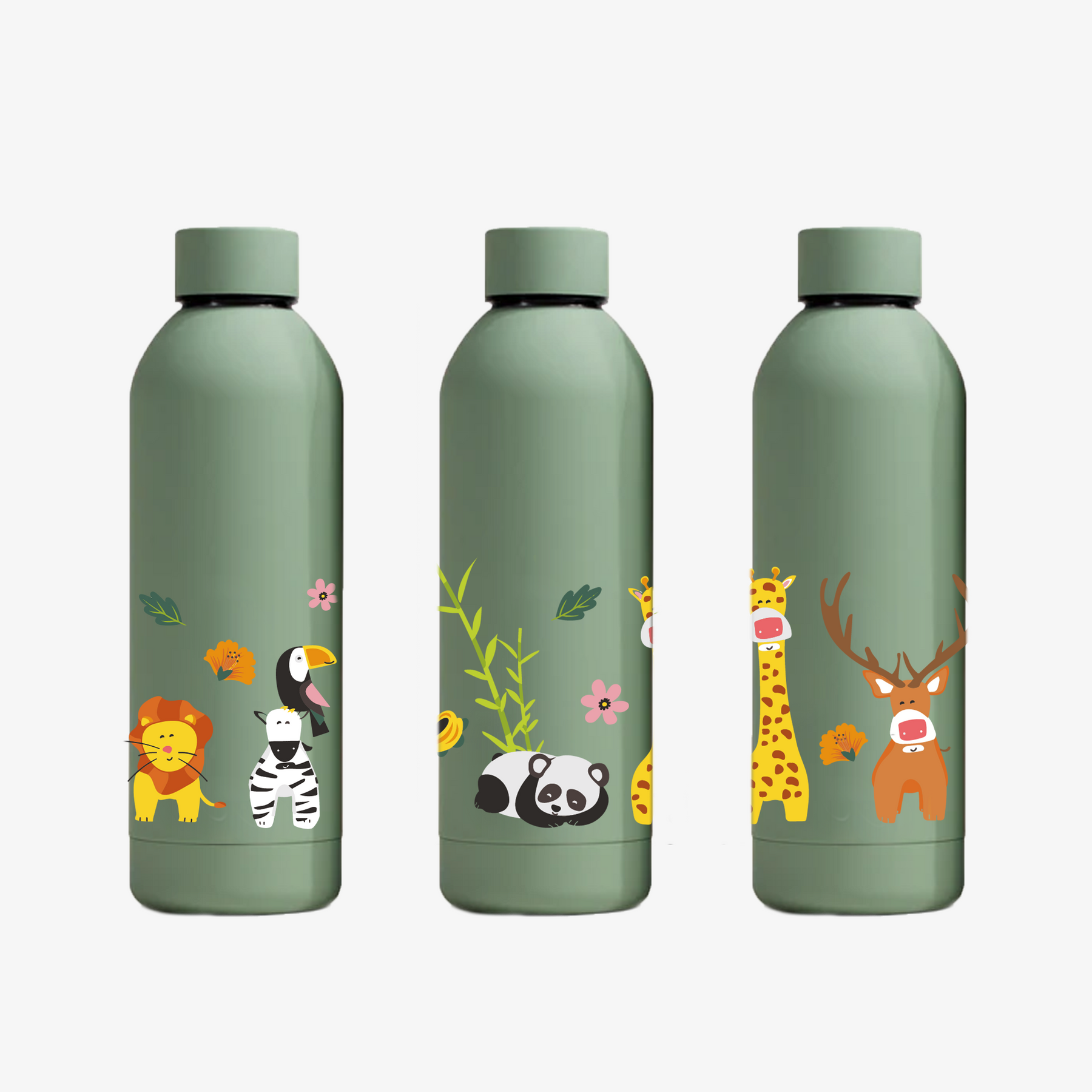 Quench - Personalised Water Bottle - Zoo Kingdom