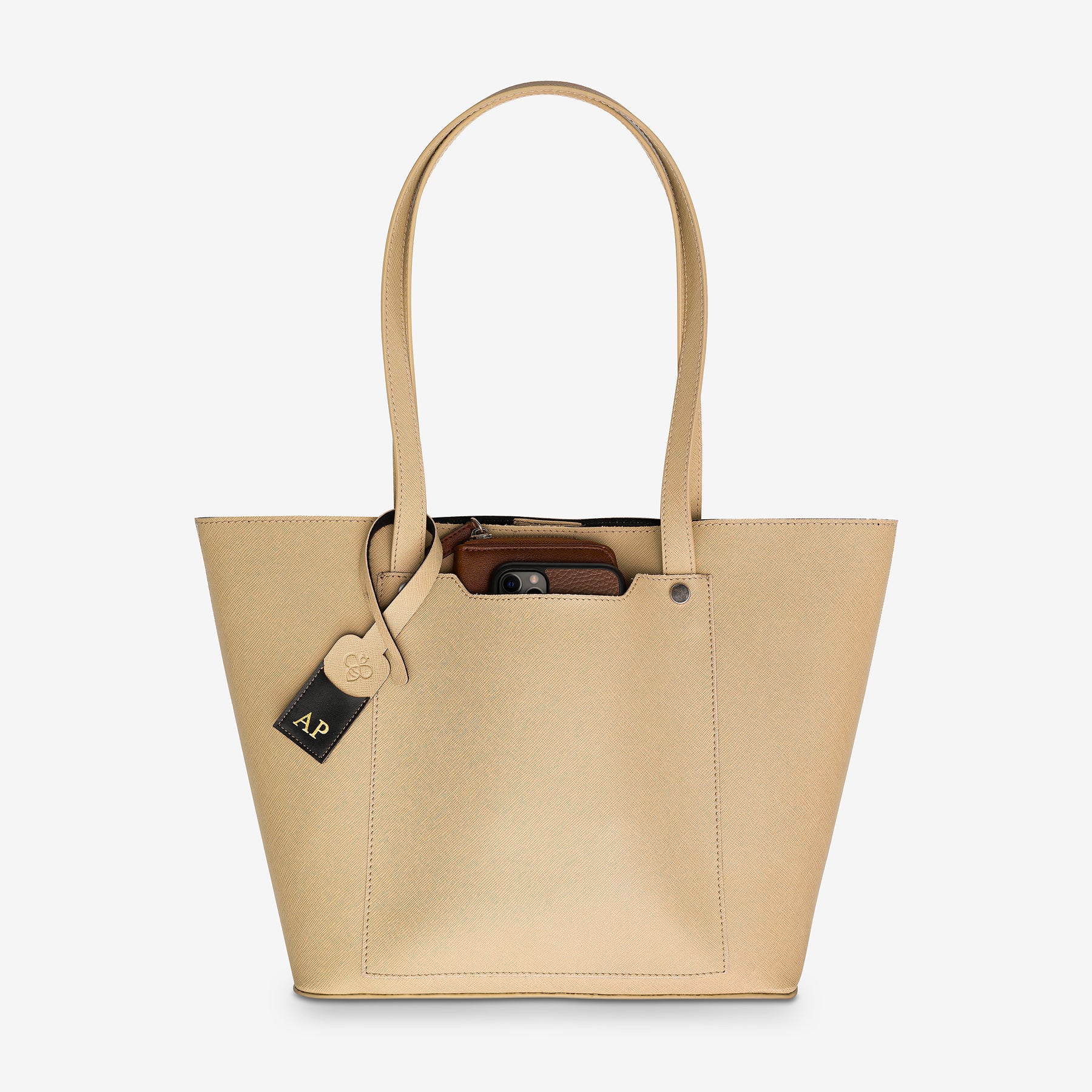 Personalised Classic Tote Bag - Tan by The Messy Corner