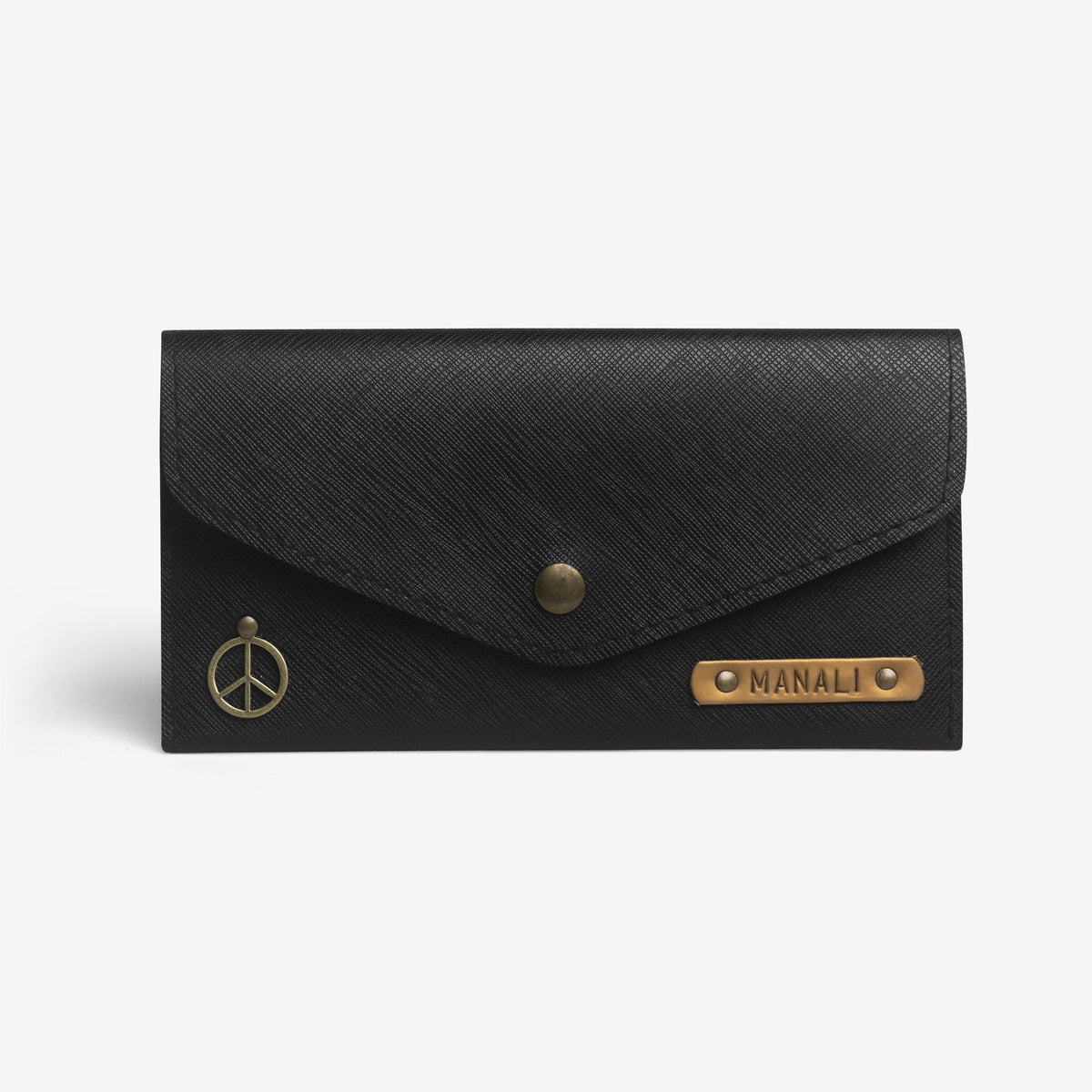personalized women s wallet black the messy corner womens wallet