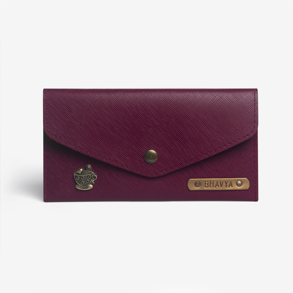 Personalized Women's Wallet - Wine by The Messy Corner